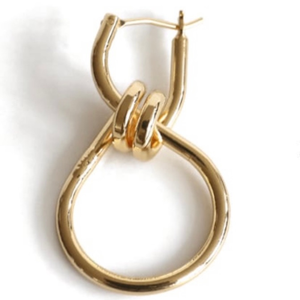 Wrapped Gold Earrings - Picture 2 of 2